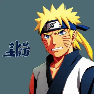 Naruto and Fukasaku Sage Mode PNG hdc61