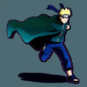 Naruto Running Silhouette PNG 06292024