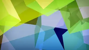 Neon Green Abstract Shapes