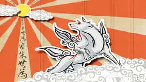 "A beautiful painting of a sunlit sky rendered in unforgettable Okami HD". 