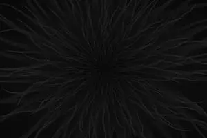 Ominous All-Black Abstract Illustration