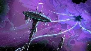Outer Space Rick And Morty 4K