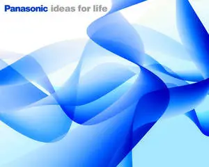 Panasonic White And Blue Abstract 