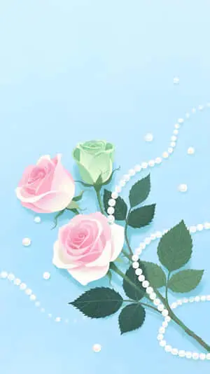 Pastel rose wallpaper