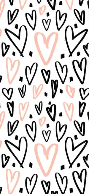 An Abstract Artistry of Pink, Black and White