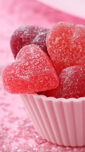 "Delectable Pink Candy Close-up"