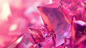 Pink Crystal Formation3 D Render