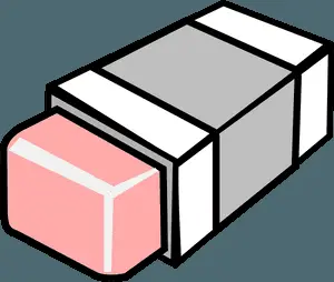 Pink Eraser Isometric Illustration