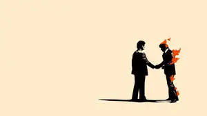Pink Floyd 4K Minimalist Wish You Were Here