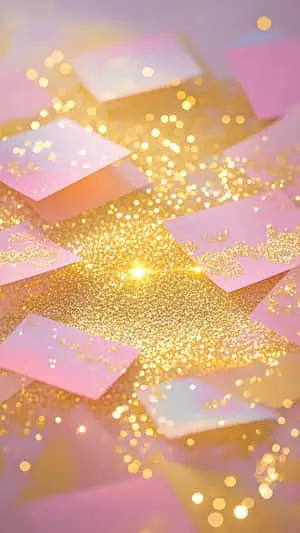 Pink gold glitter wallpaper
