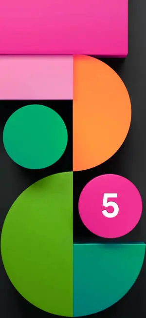 Pixel 5 Abstract Geometric Shapes
