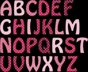 Polka Dot Pink Alphabet