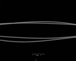 PSP Black Aesthetic Waves And Logo