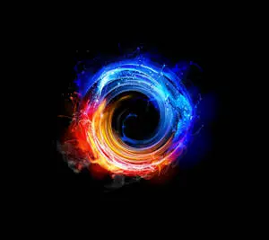 QHD Fire And Water Circle
