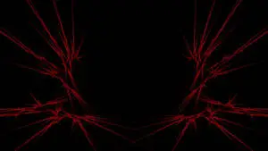 Abstract lines of vibrant red in a detailed pattern 
