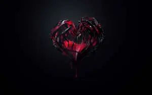 Abstract Red and Black Design 