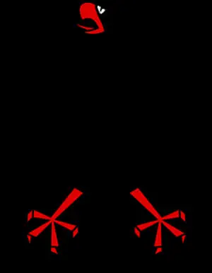 Red Black Abstract Art