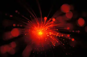 Wild Red Explosion Abstract Art