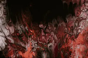 Vibrant Red Abstract Art 