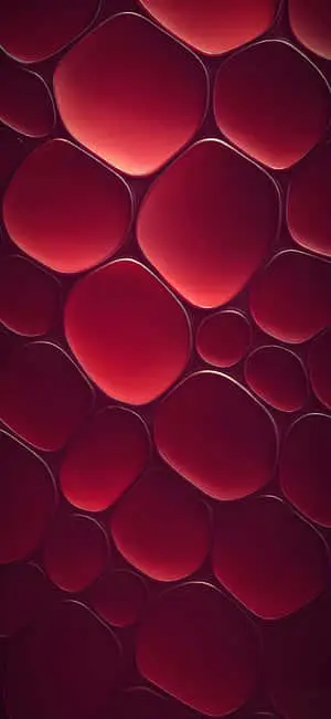 Red Geometry: Modern 3D Wallpaper