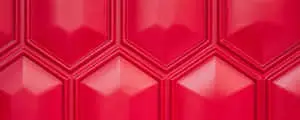 Hexagon Geometric Pattern Red Ultra Wide HD