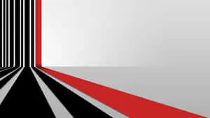 "A Strikingly Bold Red, White and Black Abstract Design"