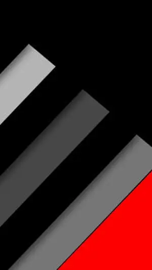 "A Combination of Red, White, and Black Creates a Unique Abstract"