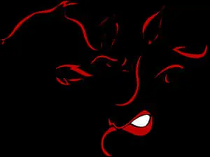 Redand Black Abstract Art