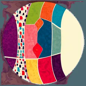 Retro Inspired Abstract Shapes PNG 30