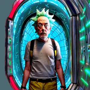 Rick and Morty Portal Escape PNG 06122024