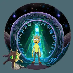 Rick and Morty Portal to New Dimensions PNG 06122024