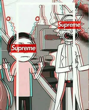 Rick And Morty Supreme Blur Effect