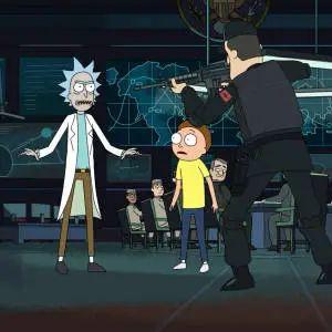 Rick And Morty With Soldiers And Generals