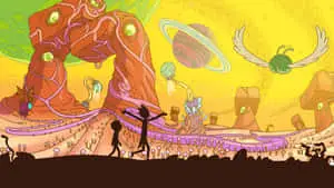Rick And Morty Zoom Background Planet