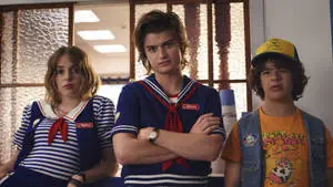 Robin, Steve, And Dustin Stranger Things 4K
