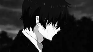 Sad Anime 4k Man Crying In The Rain