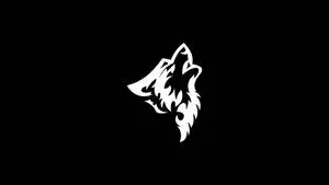 Simple 4K Ultra HD Wolf Vector