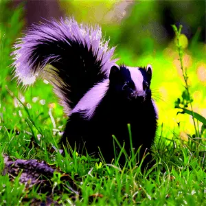 Skunk in Nature PNG hod84