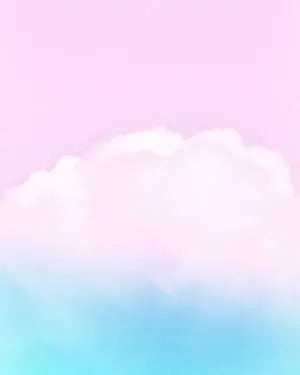 Soft Blue And Pink Cloud iPhone