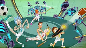 Sports Attire Rick And Morty 4K