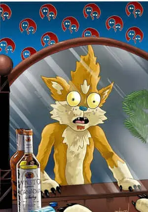 Squanchy entertaining Rick and Morty