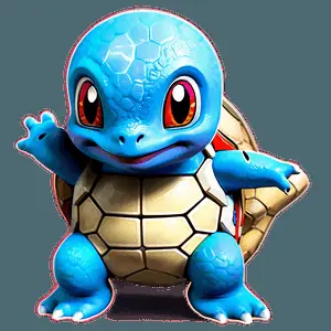 Squirtle in Nature PNG 05212024