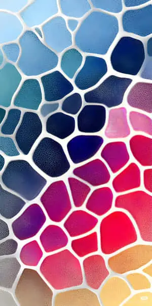 Stained Glass Mosaic: Artistic Abstract Color Wallpaper