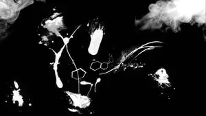Total Black And White Abstract