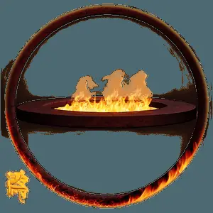 Transparent Fire Circle PNG ive6