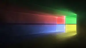 TV 4K Glowing Windows Logo