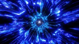 blue light burst animation