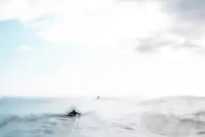White Abstract Blurry Sea
