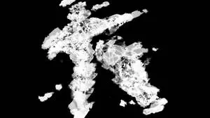 White Abstract Soldier