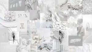 White Aesthetic Collage Landscape